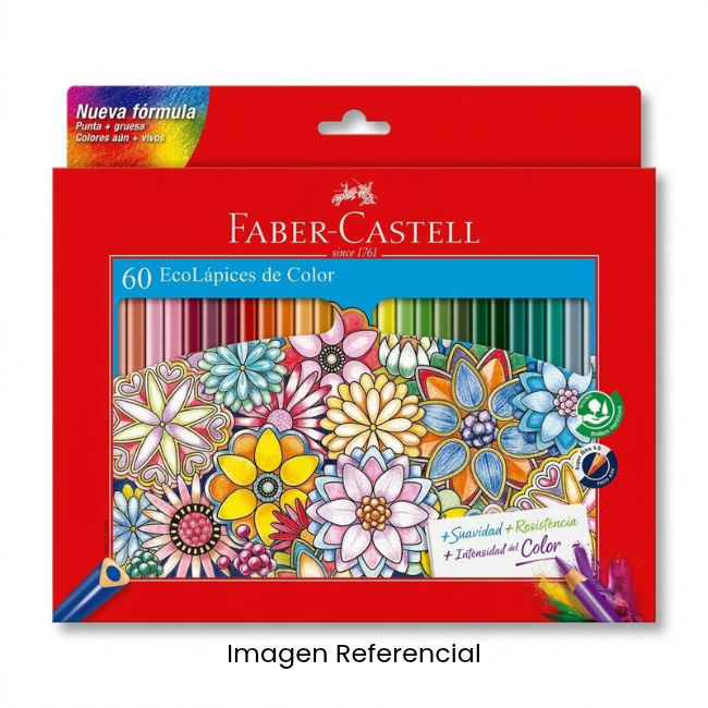 FABER CASTELL COLORES X 60 LARGO - NUEVA FORMULA