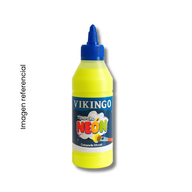 VIKINGO TEMPERA NEON 250ML AMARILLO