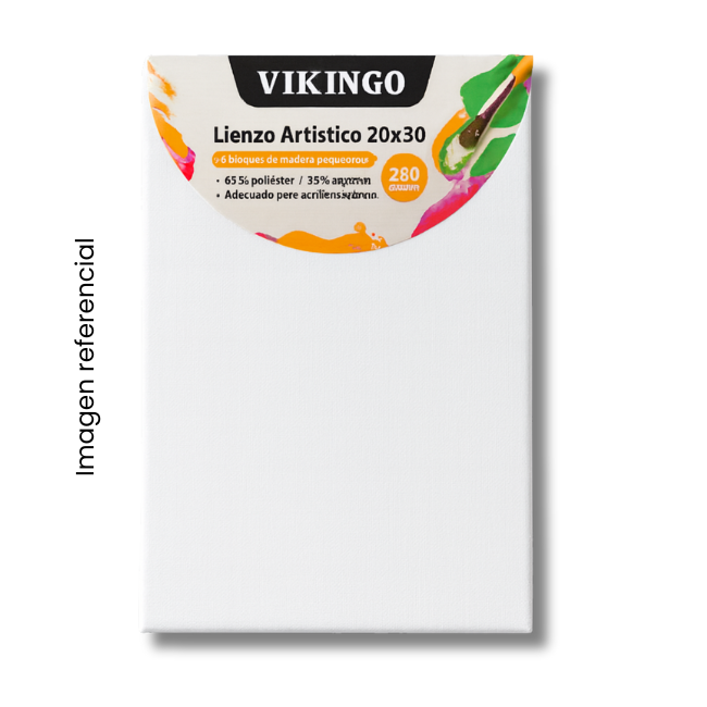 VIKINGO LIENZO BLANCO VK-101 20X30CM