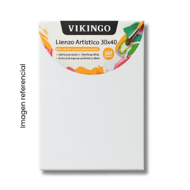 VIKINGO LIENZO BLANCO VK-102 30X40CM
