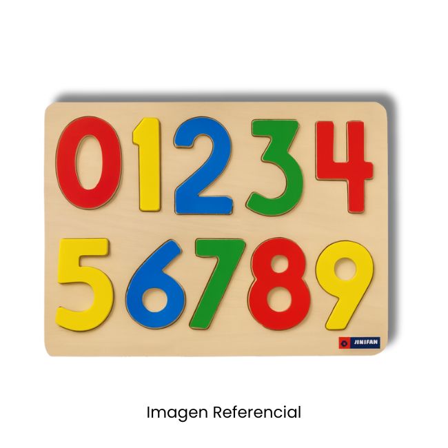 ROMPECABEZA ENCAJE RV NUMEROS X 10PZS
