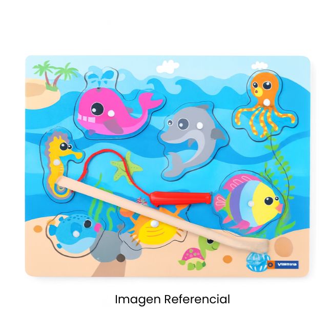 VINIFAN ROMPECABEZA CON IMAN PESCA X8 PIEZAS 22.5x30CM