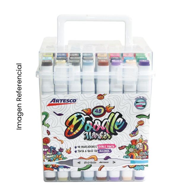 ARTESCO MARCADOR DOODLE A BASE DE ALCOHOL X48