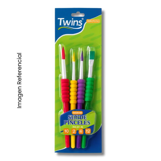 TWINS PINCEL SOFT TOUCH SET X4 UND AR-01278