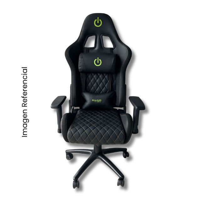ENKORE SILLA GAMER BRAVIO ENC GC1002 2D VERDE LIMON RECLINABLE 180°