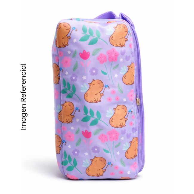 CARTUCHERA CAPIBARA DE 2 CIERRES SUPER