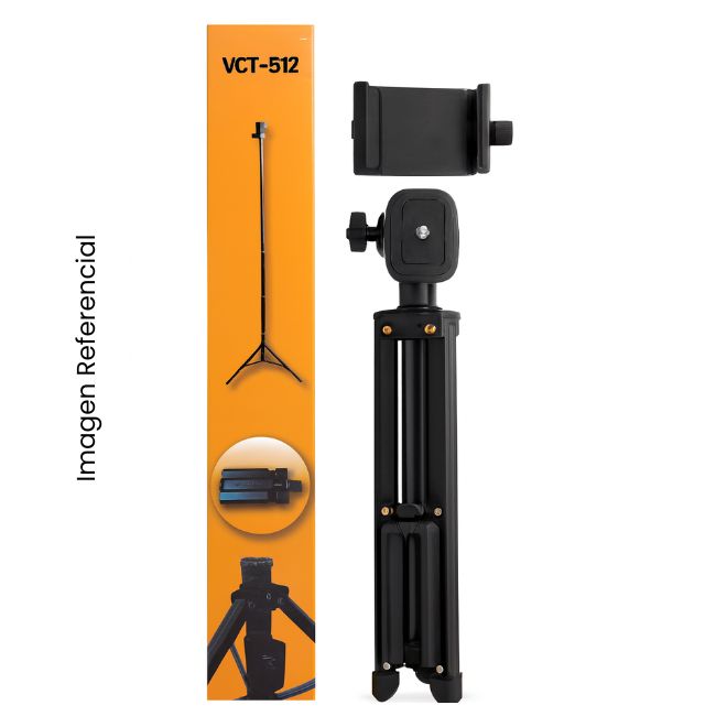 TRIPODE DE METAL 1.5 M CON BLUETOOTH Y CONTROL REMOTO VTC-1688
