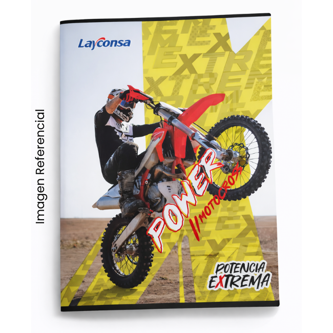 LAYCONSA CUADERNO A4 CUADRICULADO POTENCIA EXTREMA 80 HOJAS
