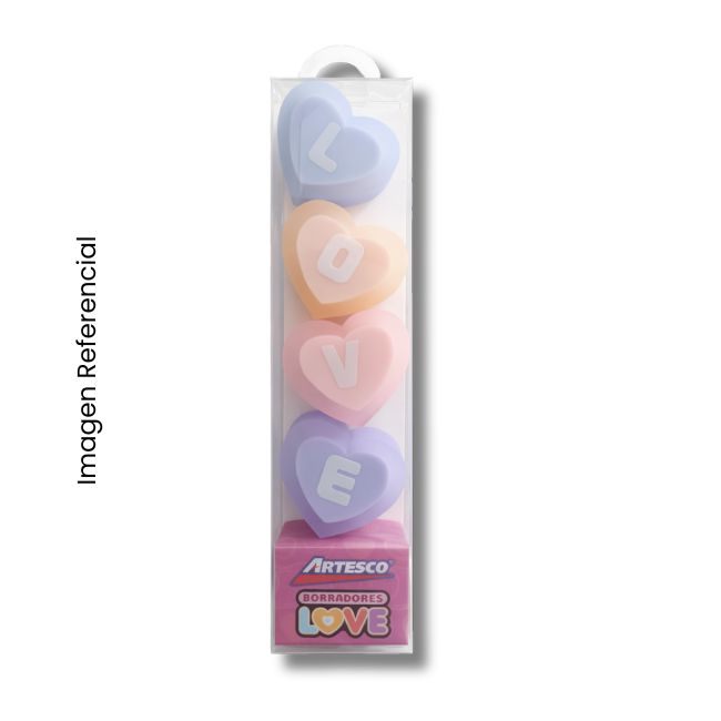 ARTESCO BORRADOR LOVE X4 UND