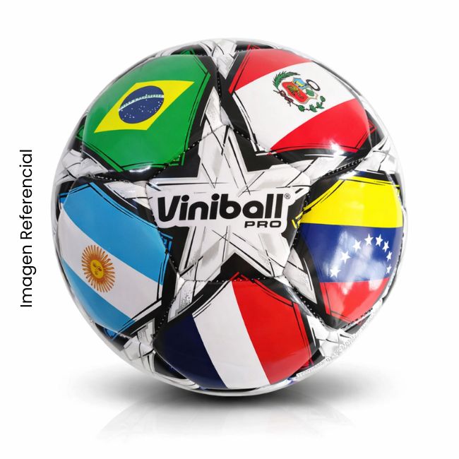 VINIBALL FUTBOL CUERO TPU #5 FLAGS CUP24