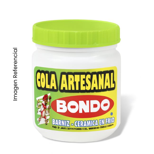 BONDO COLA/BARNIZ ARTESANAL PARA CERAMICA EN FRIO 240GR