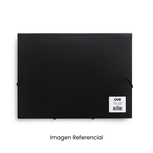 OVE CARPETA A4 C/LIGA PLASTICO NEGRO