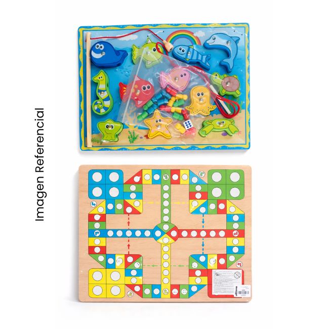 ROMPECABEZA C/ENCAJE PESCA + LUDO