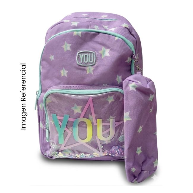 YOU MOCHILA STAR + CARTUCHERA MY-032 A26
