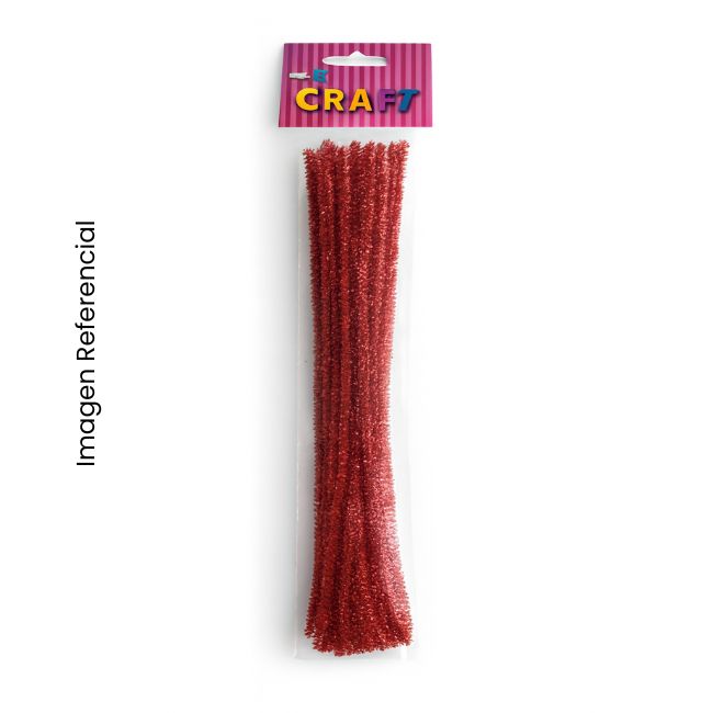 CHENIL - LIMPIA PIPA COLORES X25 ROJO