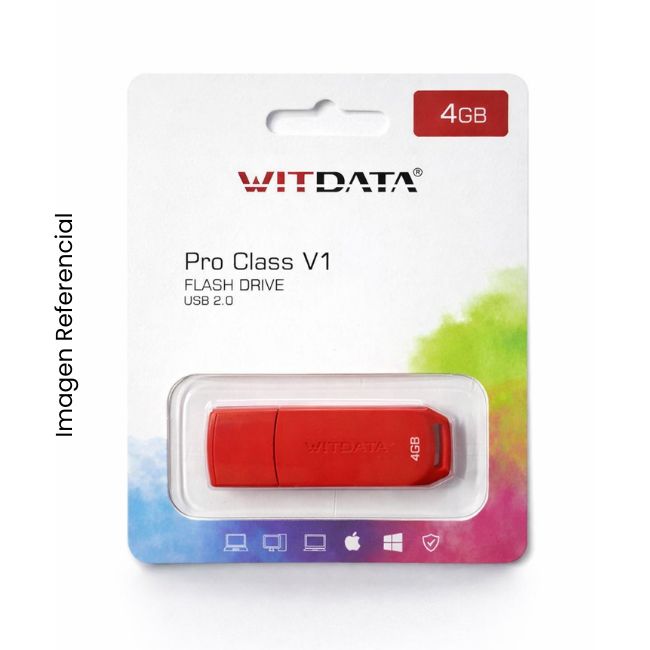 WITDATA MEMORIA USB 4GB PRO CLASS V1 USB 2.0