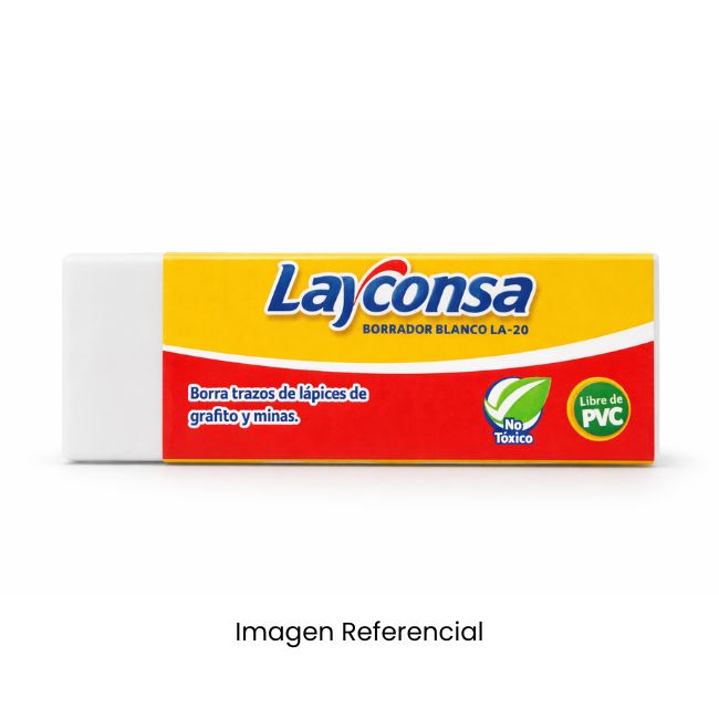 LAYCONSA BORRADOR BLANCO GRANDE LA-20