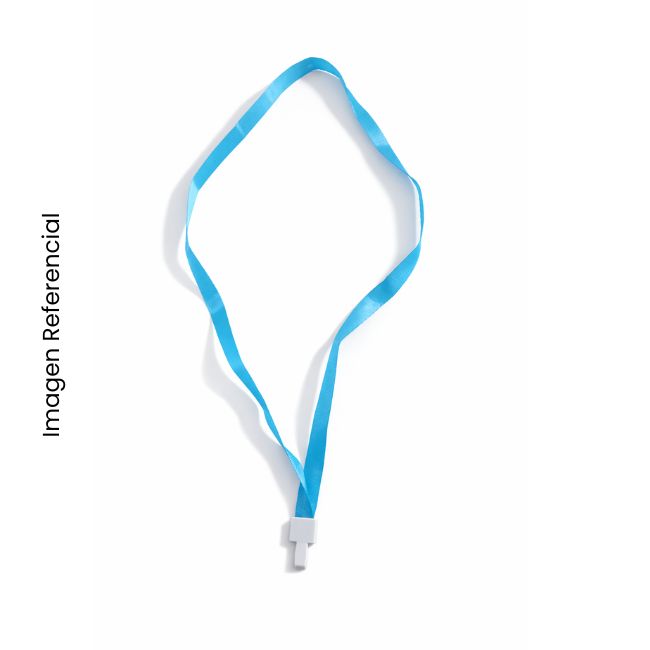 CINTA COLGANTE P/FOTOCHECK CELESTE