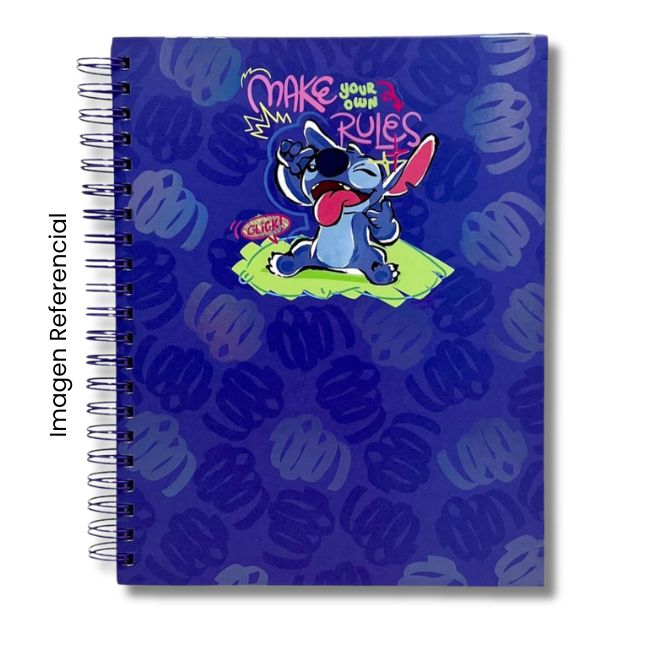 DGNOTTAS CUADERNO ANILLADO A4 160 HOJAS STITCH TAPA DURA