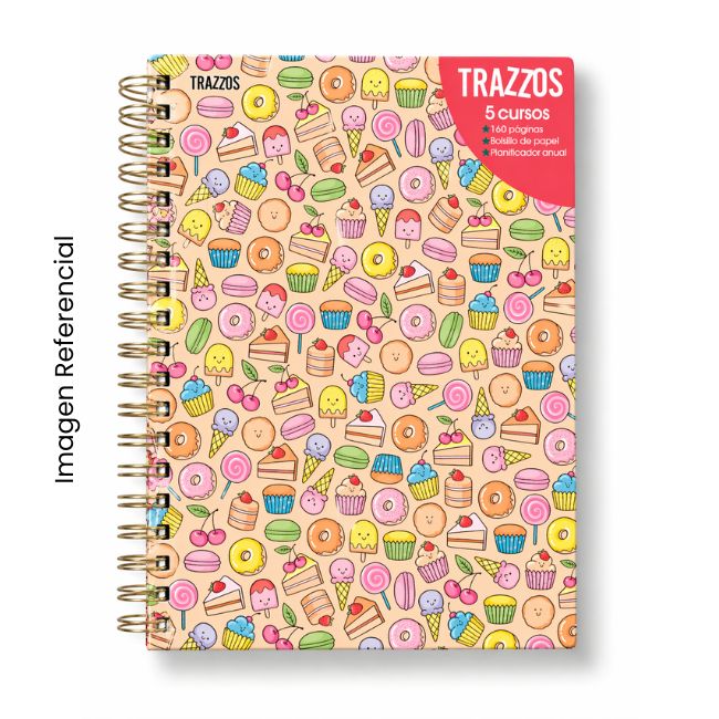 TRAZZOS CUADERNO ANILLADO A4 160 HOJAS DREAMS TAPA DURA