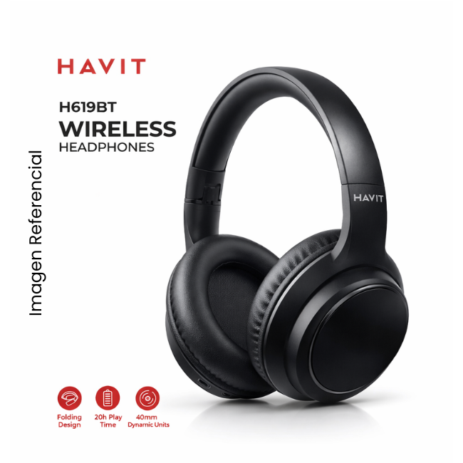 HAVIT AUDIFONO BLUETOOTH H619BT NEGRO