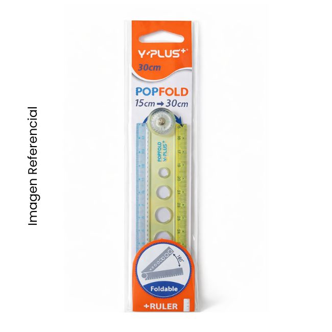 Y-PLUS REGLA POPFOLD 15CM-30CM