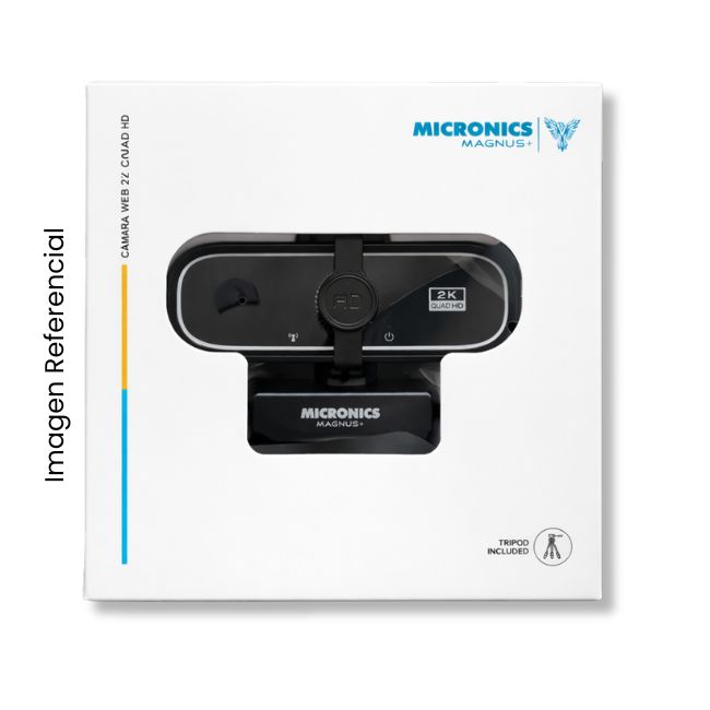 MICRONICS CAMARA WEB MAGNUS MIC W701TR 1440P QHD USB CON TRIPODE