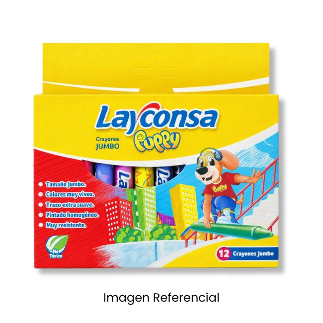 LAYCONSA CRAYONES X12 JUMBO 