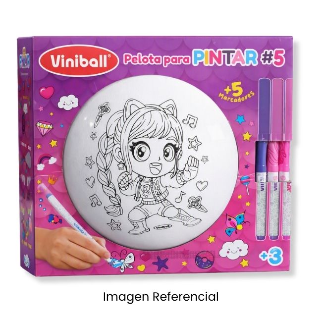 VINIBALL PELOTA PARA PINTAR KAWAII NIÑA #5 