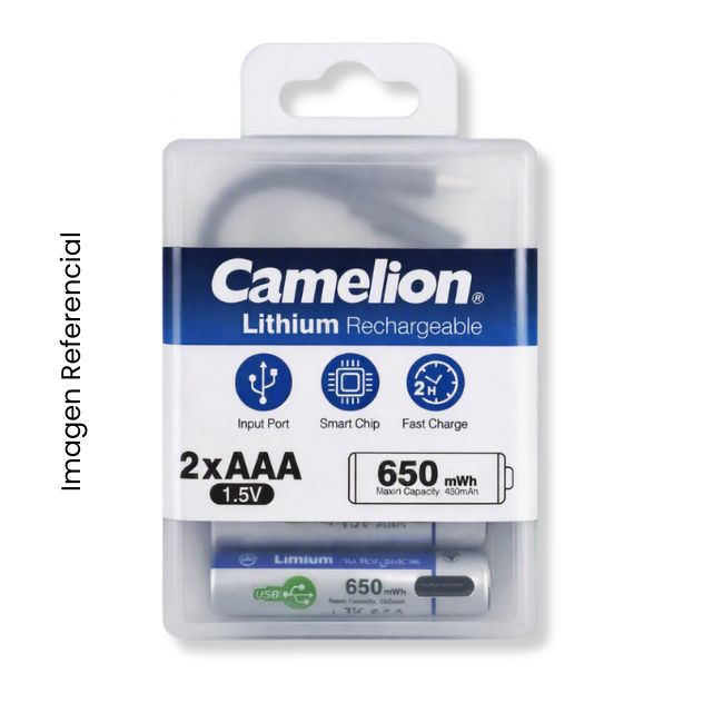 CAMELION PILA DE LITIO RECARGABLE AAA 1.5V TIPO C 2UND