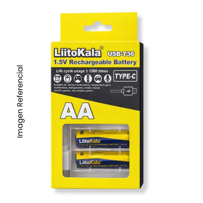 LIITOKALA PILA DE LITIO RECARGABLE AA 1.5V TIPO C 2UND 
