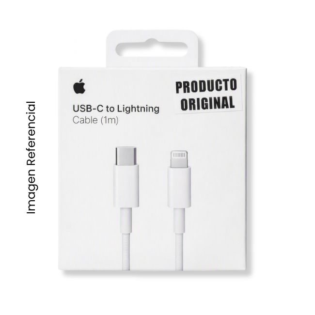 APPLE CABLE DE CARGA USB-C A LIGHTNING 1MT ORIGINAL