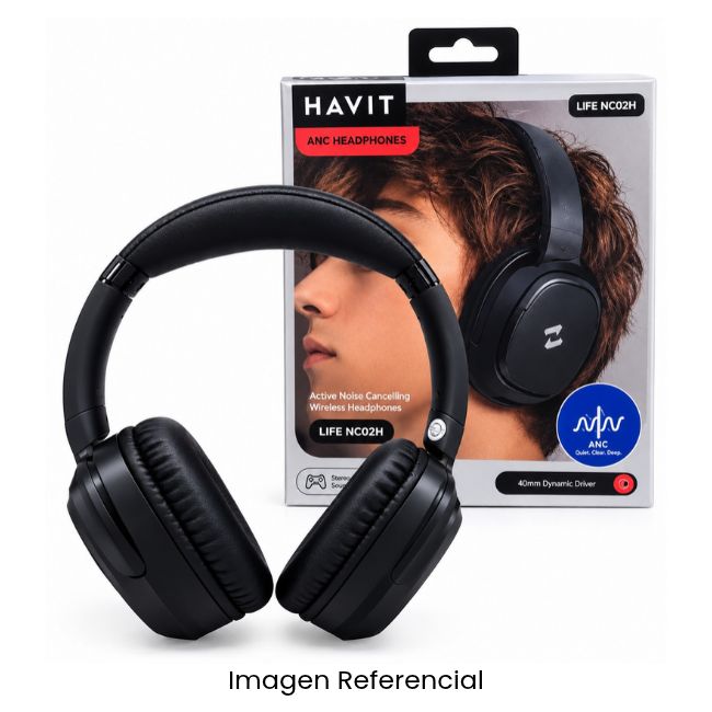 HAVIT AUDIFONO BLUETOOTH H612BT CANCELACION DE RUIDO + MODO JUEGO 