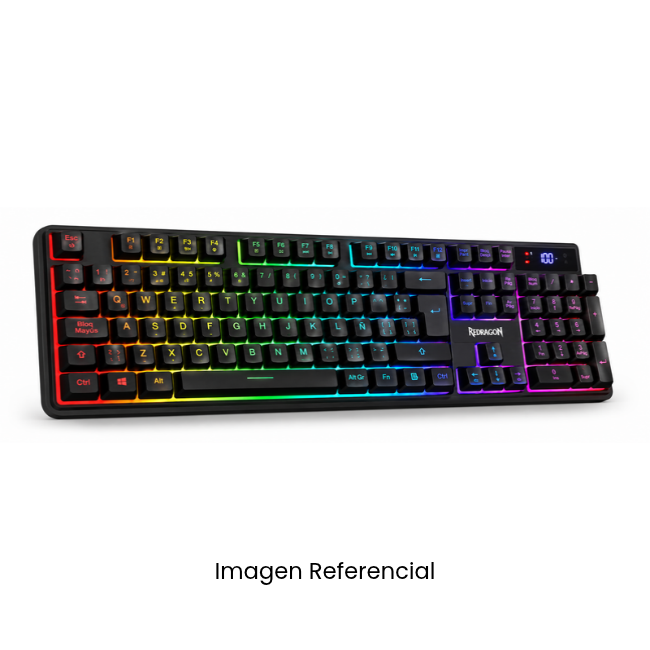 REDRAGON TECLADO GAMER VOLCANO K526 PRO NEGRO INALAMBRICO RGB ESPAÑOL