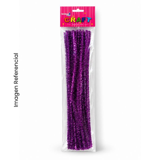 CHENIL - LIMPIA PIPA COLORES X25 MORADO