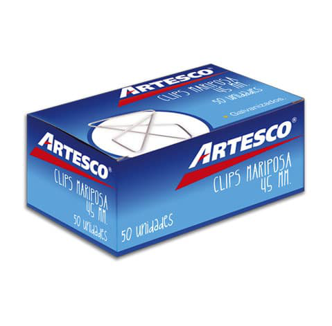 [R0112] ARTESCO CLIPS MARIPOSA 45MM CJX50PCS