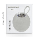 HOPESTAR PARLANTE H52 BLUETOOTH 5W IPX6 RECARGABLE USB AUX TF BLANCO/NEGRO