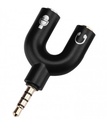 ADAPTADOR AUDIO AUXILIAR DIVISOR 1 A 2 SPLITTER  U-2
