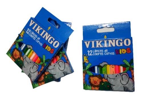 [R9027] VIKINGO COLORES X12 CORTO KIDS