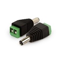 PLUG PARA FUENTE DE CAMARA DC-5.5 2.1MM MACHO + HEMBRA (PAR)
