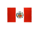 BANDERA NACIONAL RAZO CON ESCUDO EXTRA 80 X 1.32