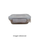 DONNA TAPER HERMETICO RECTANG TAUPE 370ML 