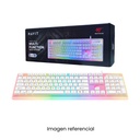 HAVIT TECLADO GAMER KB876L-SP BLANCO TRANSPARENTE RGB