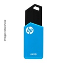 HP MEMORIA USB V150W 64GB USB2.0 NEGRO/AZUL