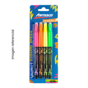 ARTESCO RESALTADOR BORRABLE INKORRECT NEON X4