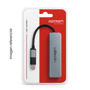ASTROM HUB USB MH2351-SD 5EN1 USB3.0+USB2.0+USB2.0+SD+mSD NEGRO