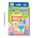 TWINS TEMPERA EN BARRA COLOR PASTEL X 6 COLORES AR-02560