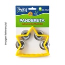 TWINS PANDERETA EN FORMA DE ESTRELLA 10X11.5CM CG-1952