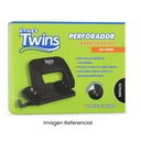 TWINS PERFORADOR PARA 25 HOJAS CON SEGURO COLOR NEGRO AR-00881