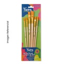 TWINS PINCEL LENGUA DE GATO SET X6 UND BISELADO AR-01286